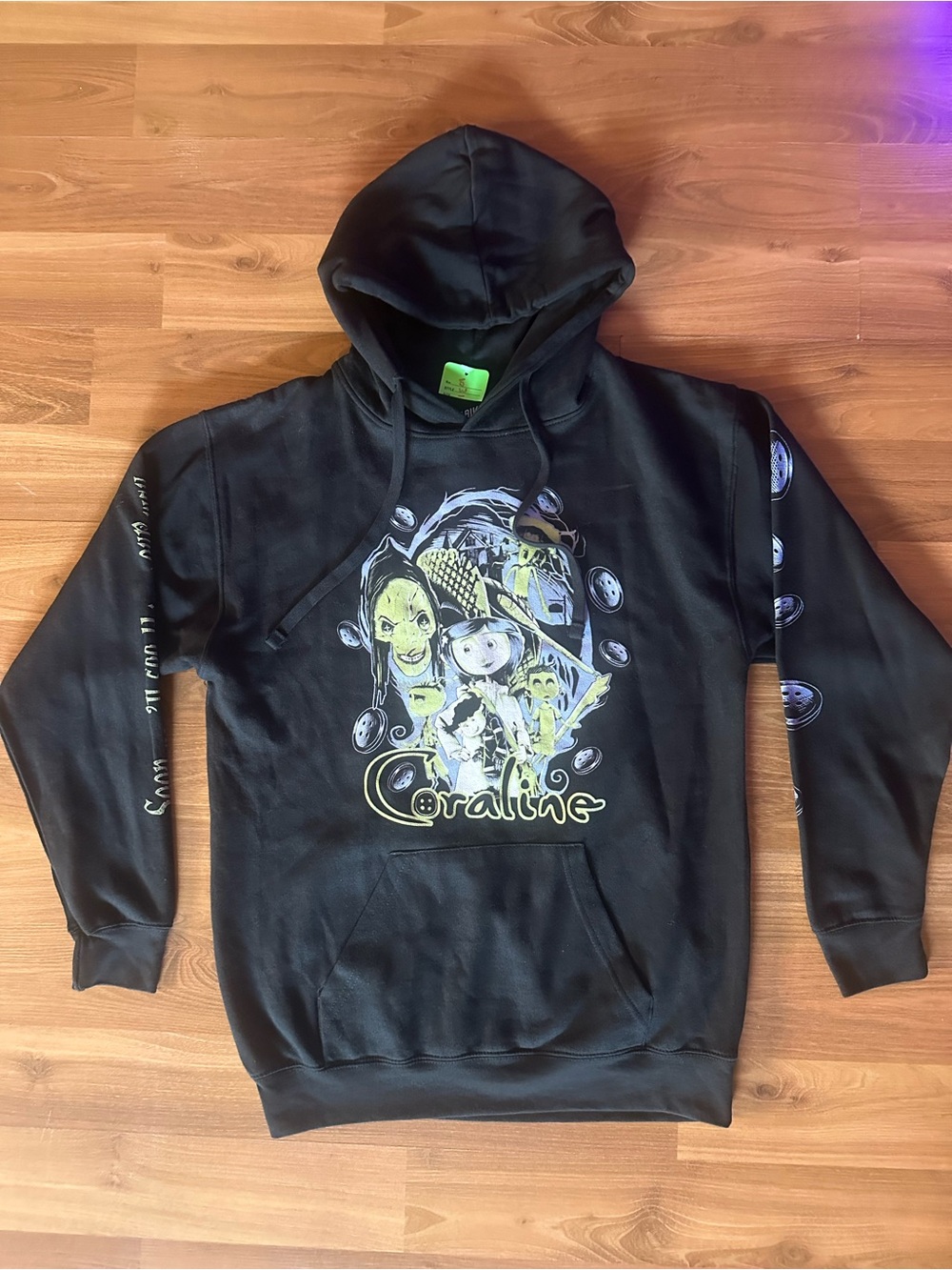 Hot Topic Black Coraline Graphic Hoodie  Unisex
